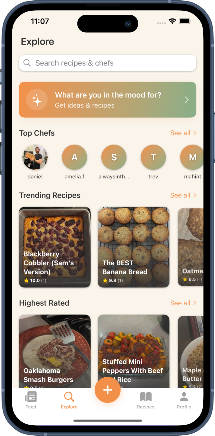 Smart creation options in Potluck Club